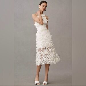 Chic Ivory Floral Lace Wedding Dress